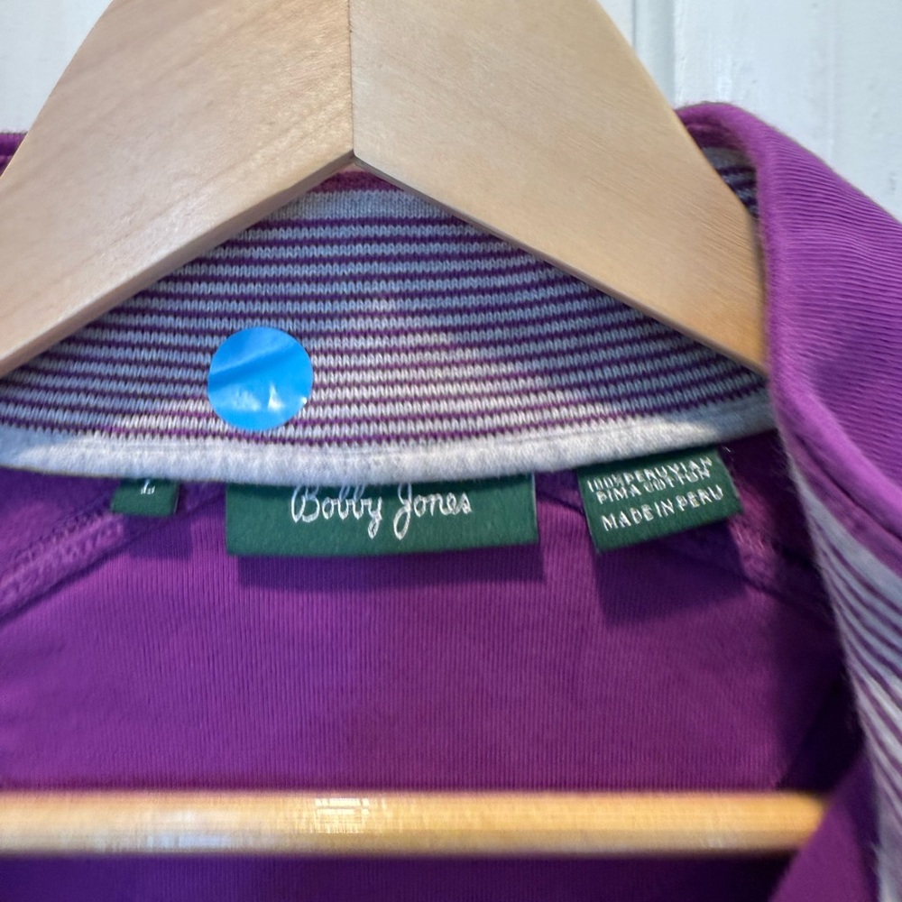 Bobby Jones Purple Zip Up Sweater